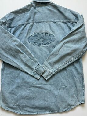 🔴Wu-Wear Button Up Shirt Size Large Wu-Tang Vintage Rare Gza Rza